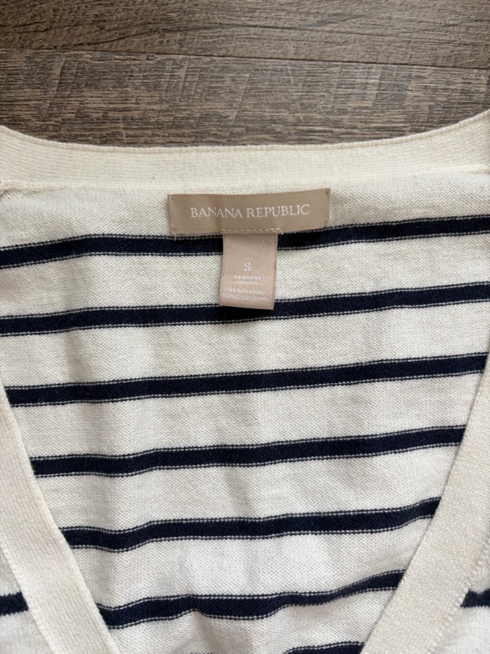 Striped Button Cardigan Sweater - Picture 2 of 4